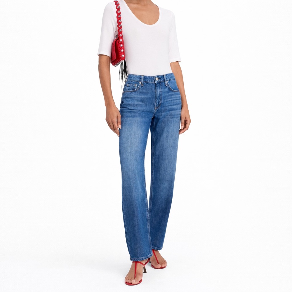 rag & bone 31x30 Dre Low-Rise Slim Boyfriend 0275 Blake Denim blue women